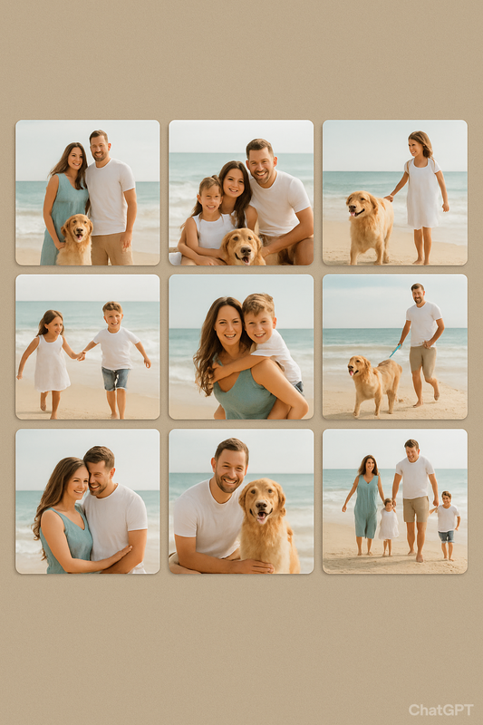 Bundle of 16 photo magnets
