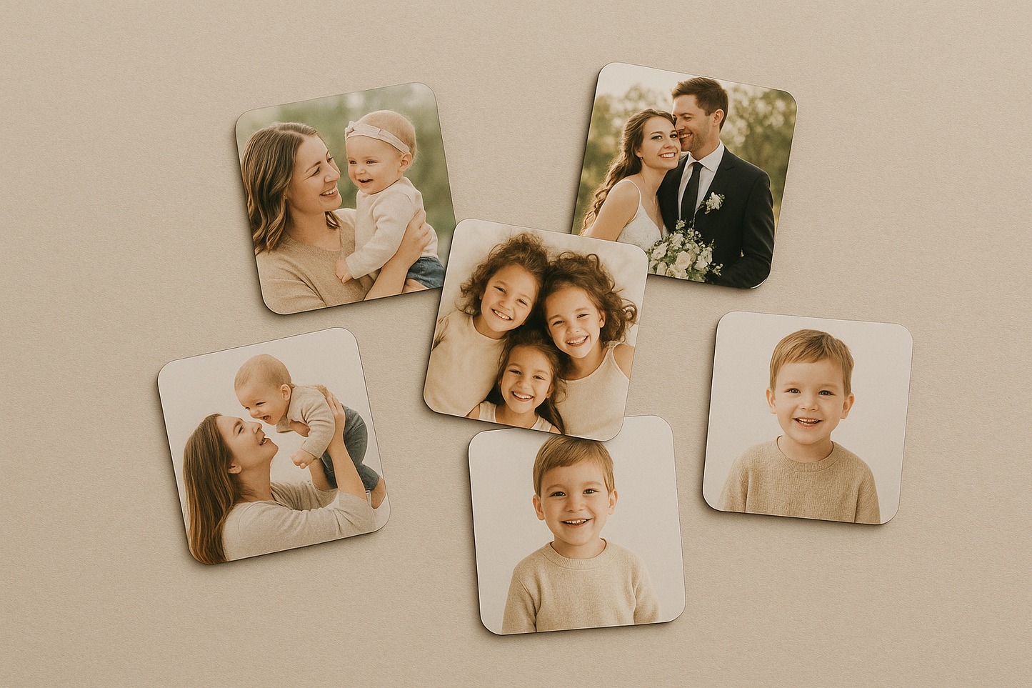 Bundle of 6 photo magnets