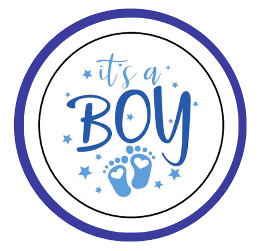 It's a Boy footprints